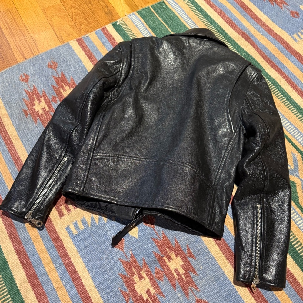 Preschool Leather Biker Jacket - Picture 4 of 4